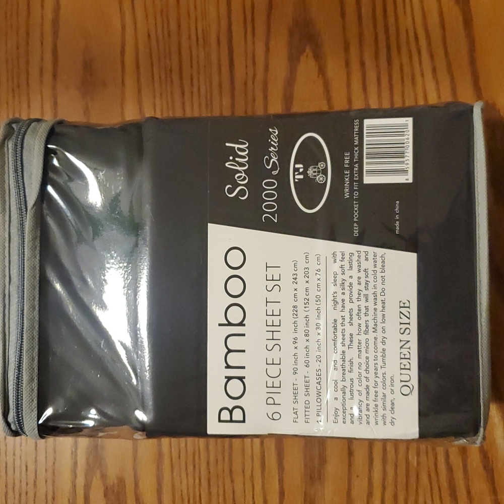 BAMBOO SOLID 2000 SERIES 6 PIECES SHEET SET MICROFIBER FULL-QUEEN-KING